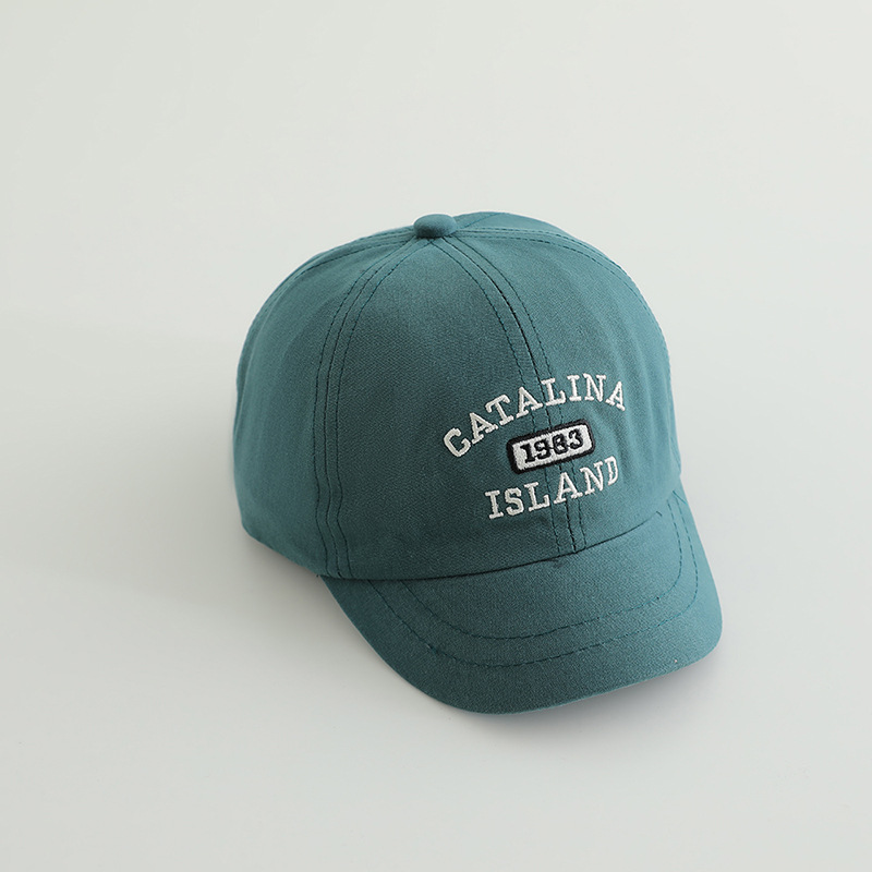 2-5 Sombreros infantiles primavera y otoño delgados estilo coreano de moda para bebés varones sombreros de boca de pato de marea niñas sombreros de sombreros de béisbol