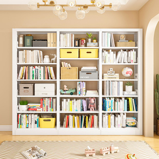 Household steel bookshelf floor shelf library reading shelf living room Iron book shelf children multi-layer bookcase