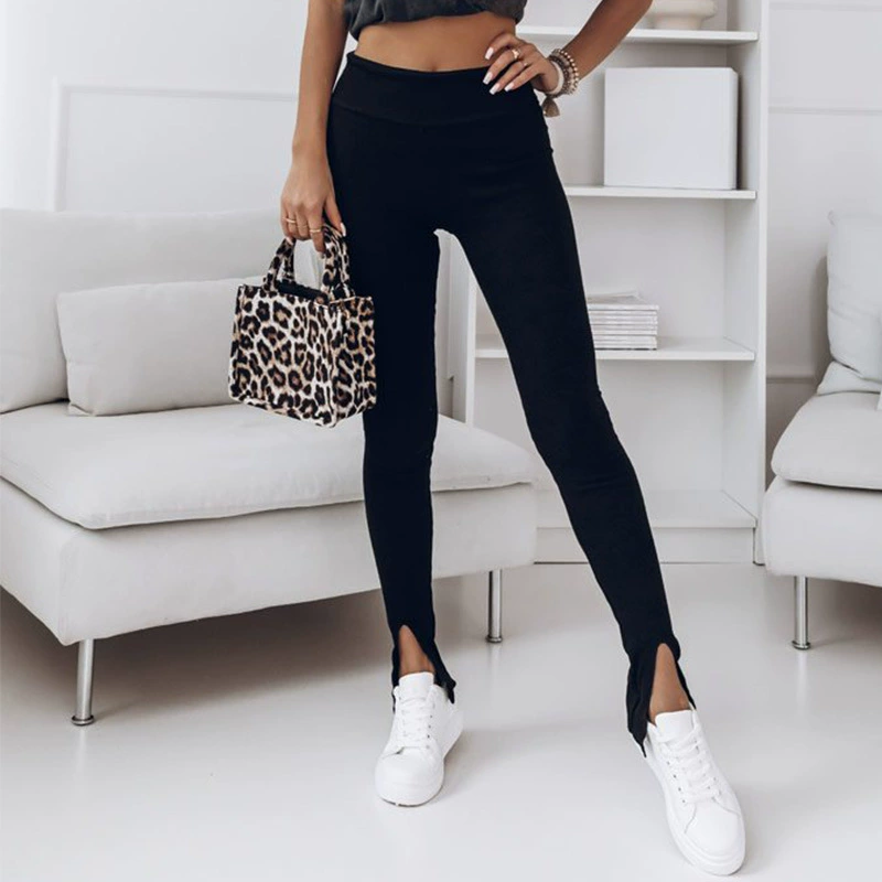  leggings 时颖, осенние однотонные брюки, европейский стиль, (跨境贸易), обтягивающие