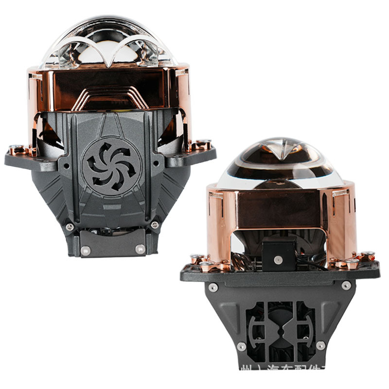 Nuevo Y5 cuadrado coche led doble láser de disparo directo faro lente bifocal de alta potencia alto brillo lejana y cercana