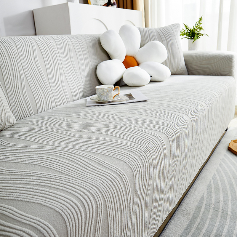 Cross-Border Elastic All-Inclusive Sofa Cover for Lazy People, Anti-Cat Scratch, All-Season All-In-One Jacquard Velvet Sofa Cover