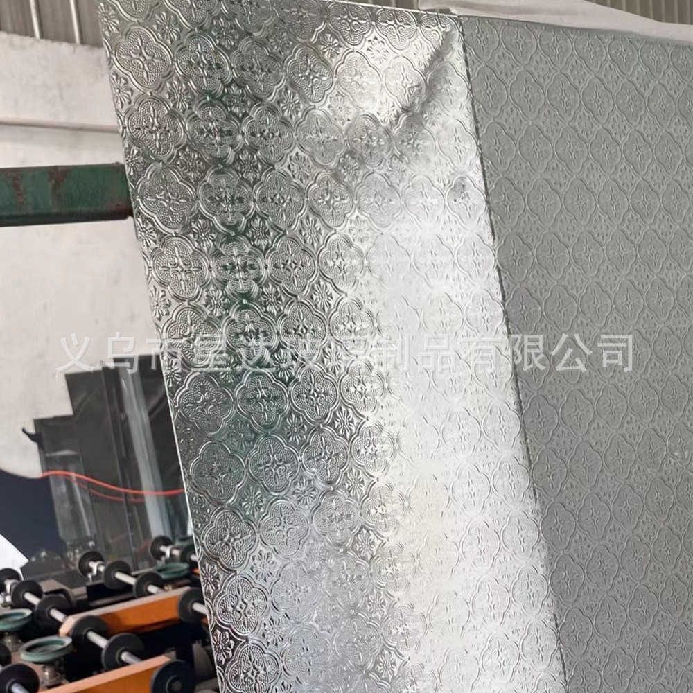 3-5mm白海棠花玻璃艺术首饰盒压花老式门窗隔断装饰复古风透光