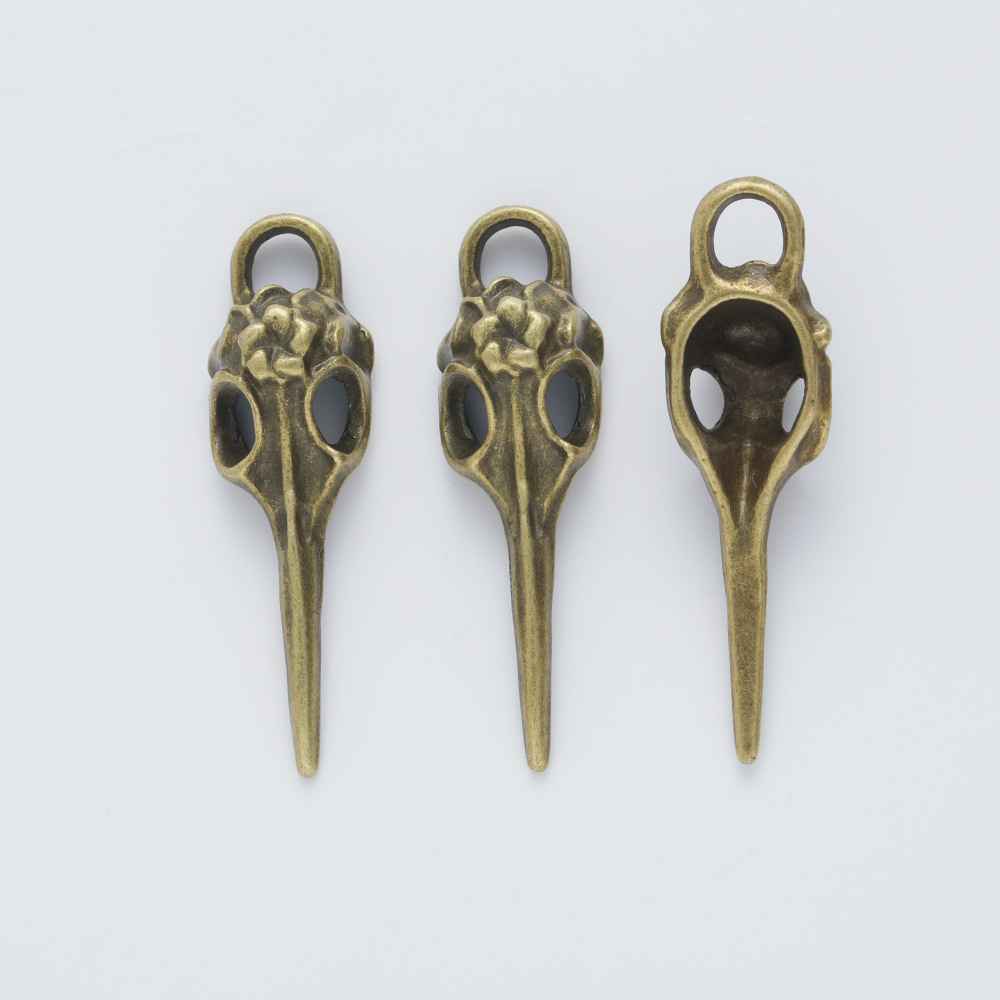 6g Weight Pendant Jewelry Making Type DIY Jewelry Accessories Classification 1 Piece Quantity Alloy Material Solid Color, Bird Pattern Plating Design Retro Style 1 Piece Alloy Solid Color Bird Pendant DIY Jewelry Accessories 3