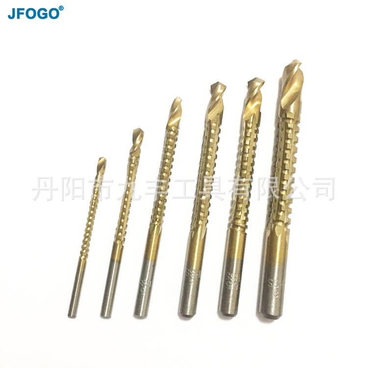 HSS42高速钢6PCS木工锯钻木工开孔拉槽锯齿钻头电钻配件