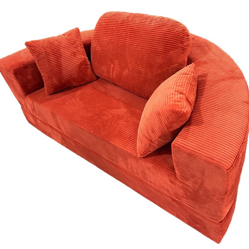 Sofá Cama de Tela Plegable de Franela, Reclinable y Multifuncional, para Sala de Estar