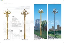 厂家批发6火8火10火玉兰灯民族特色路灯中华灯 LED模组组合路灯