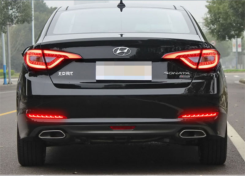 Suitable for 15-17 Hyundai Sonata 9-generation modified rear bumper light cable 9 special LED brake light decoration light