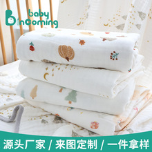 厂家批发婴儿浴巾竹棉六层纱布宝宝洗澡巾柔软透气新生儿空调被