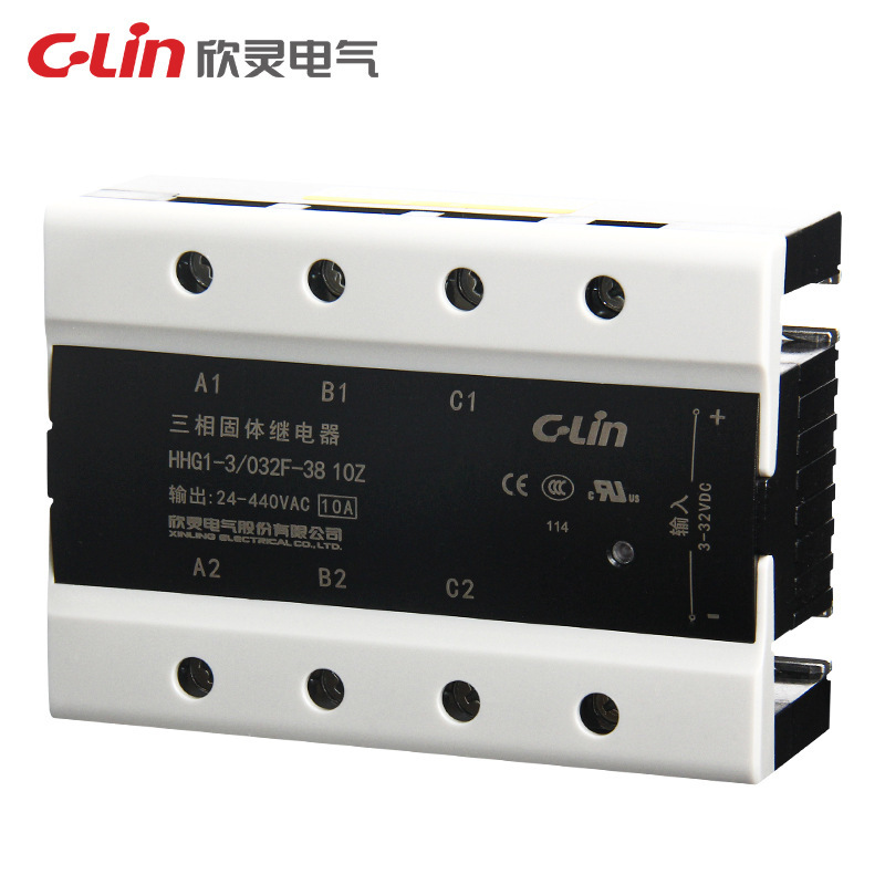 欣灵HHG1-3/032F-38 (SSR-DA)（改进型）三相固体继电器 10A