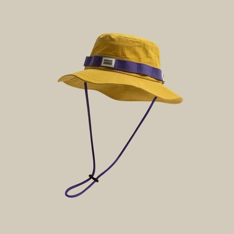 日本製ワークウェアスタイルコントラストカラー速乾性フィッシャーマンハット女性用春と夏のアウトドア登山釣り盆地帽子日焼け止めサンハット男性用|undefined