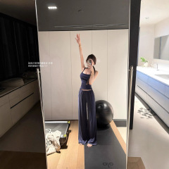 JMSHOP ホワイト レディース フィールド ロープロファイルで体型を美しく見せるスリムサスペンダー/快適な天井マスクパンツ