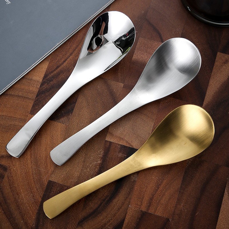 304 Stainless Steel Spoon Household Spoon Thickeneded Kidsren's and Adults' Soup and Eating Spoon Round Bottom Golden Table Spoon 304 Stainless Steel Spoon Household Spoon Thickeneded Kidsren's and Adults' Soup and Eating Spoon Round Bottom Golden Table Spoon