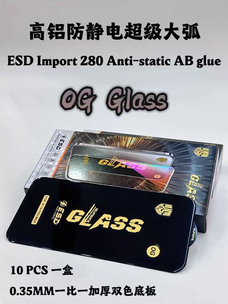 Applicable to Apple 15PRO high aluminum OG full -screen glass anti…