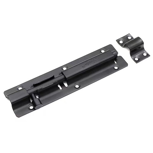 Bolt manufacturer wooden door thickened door buckle bathroom door bolt accessories anti-theft lock stainless steel black buckle wholesale