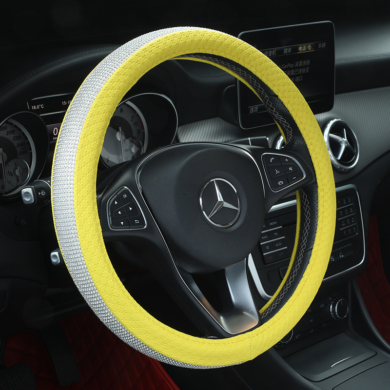 厂家直销汽车用品新镶钻方向盘套四季通用把套内饰亚马逊一件代发