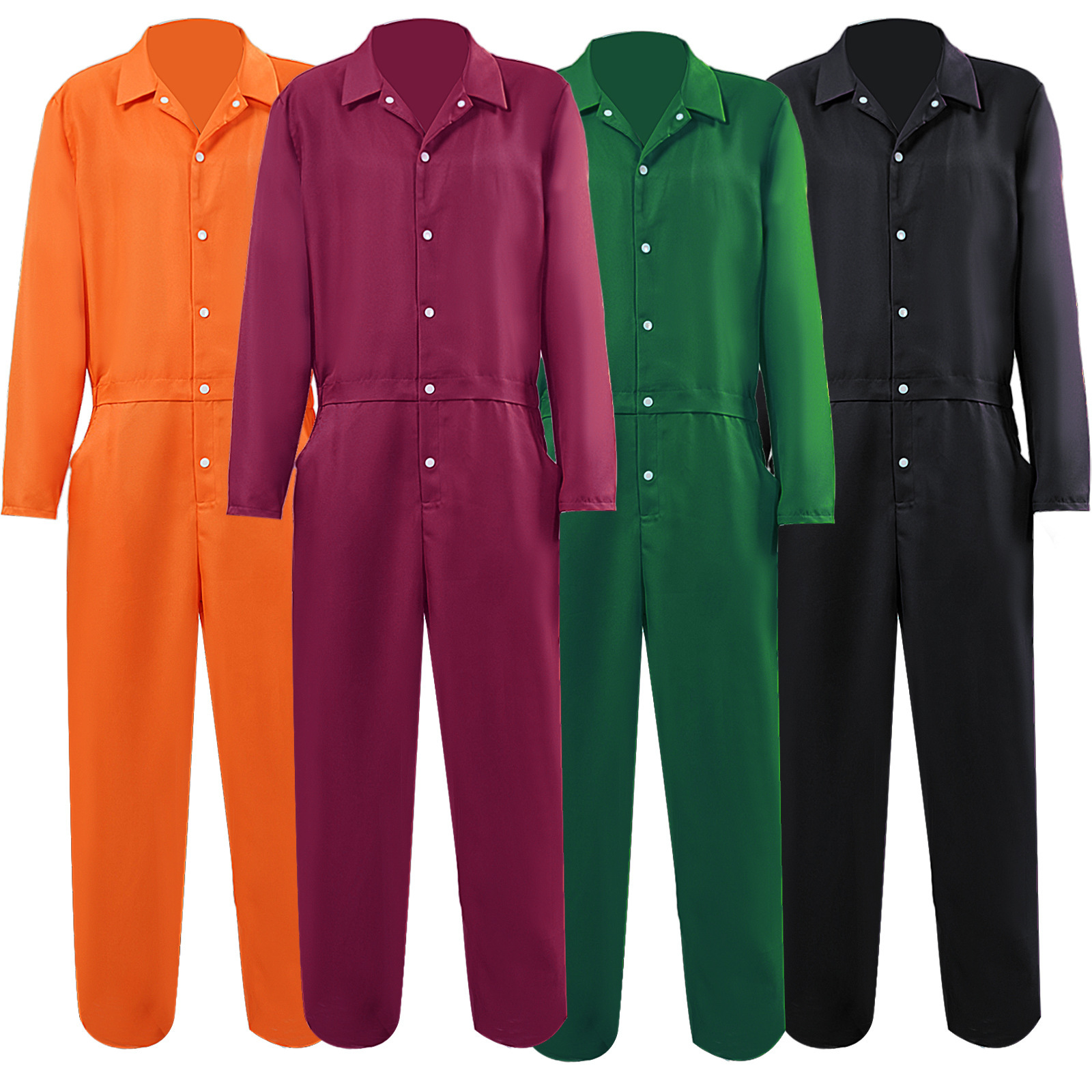 Luigi's American prison uniform, unisex adult cosplay prisoner outfit, Luigi's cosplay costume