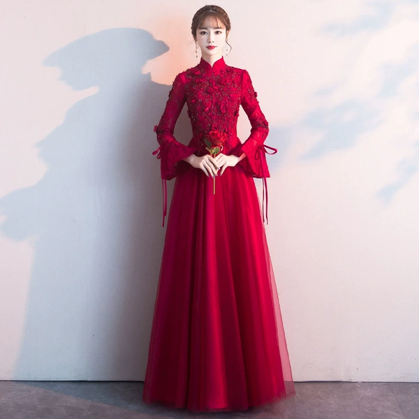 Burgundy, long