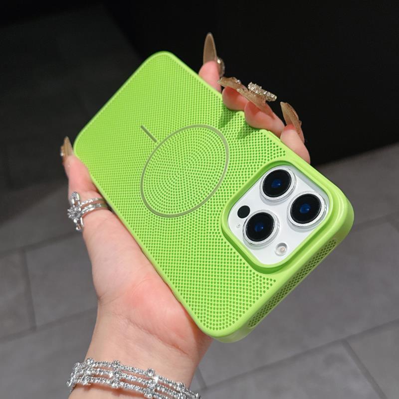 [녹색 + 얇은 원형 자기 인력] 큰 구멍 - 벌집형 냉각 쉘