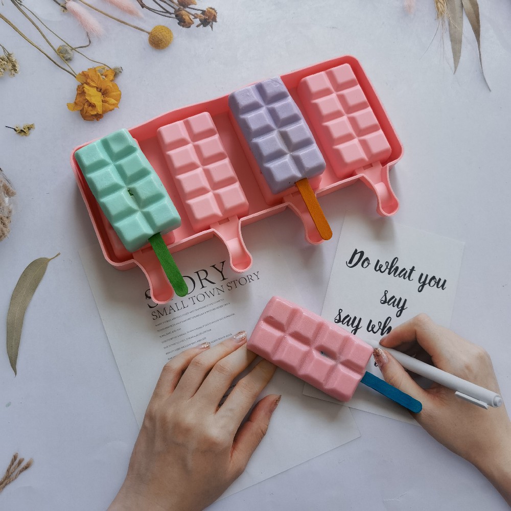 4 helados de silicona molde de helado de 485 helados molde de helado de helado de verano suministros de fiesta