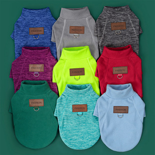 Pet Supplies for Dogs and Cats, Autumn and Winter Thickened Fleece Motorcycle Clothing, Suitable for Small, Medium, and Large Dogs, Can Be Used with a Leash, Wholesale