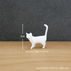 微景観動物置物子猫樹脂動物置物創意釣り猫diy装飾ミニ置物