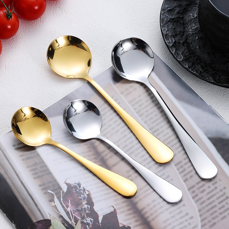Golden spoon stainless steel