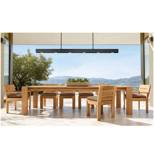 Outdoor Tables and Chairs Villa Courtyard Garden Leisure B&B Hotel Outdoor Terrace Anticorrosive Wood Dining Table and Chairs