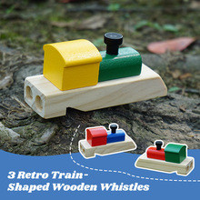 复古形状火车笛子口哨木质儿童吹奏乐器音乐玩具锻炼肺活量天然实