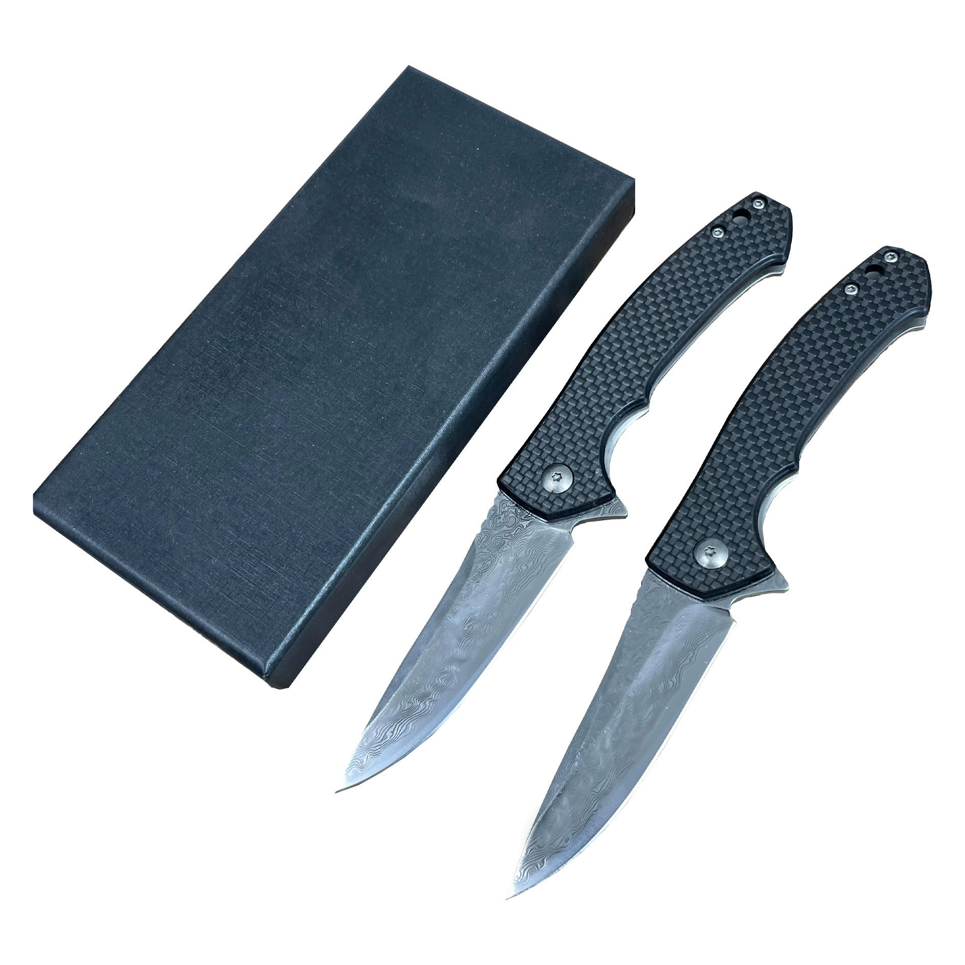 Кросс-партнерский горячий продаж ZT0450 складной нож карбоновая рукоять дамасская сталь острый складной нож EDC карманный нож