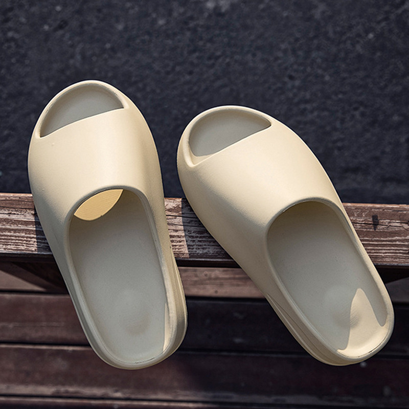 Foreign Trade Net Red Sandals And Slippers Women's Summer EVA Thick Bottom Heightening Couple Men's Outer Wear Feces Feeling Fish Mouth Sandals And Slippers