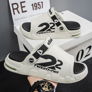 Cross-border Foreign Trade Sandals Men's Summer Slippers Two-wear One-word Shops New Sports Beach Shoes Home Wear Sandals