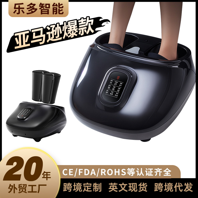 공장 국경 간 맞춤형 풀 패키지 발 마사지 기계 종아리 공기 웨이브 에어백 반죽 발바닥 발 마사지 기계
