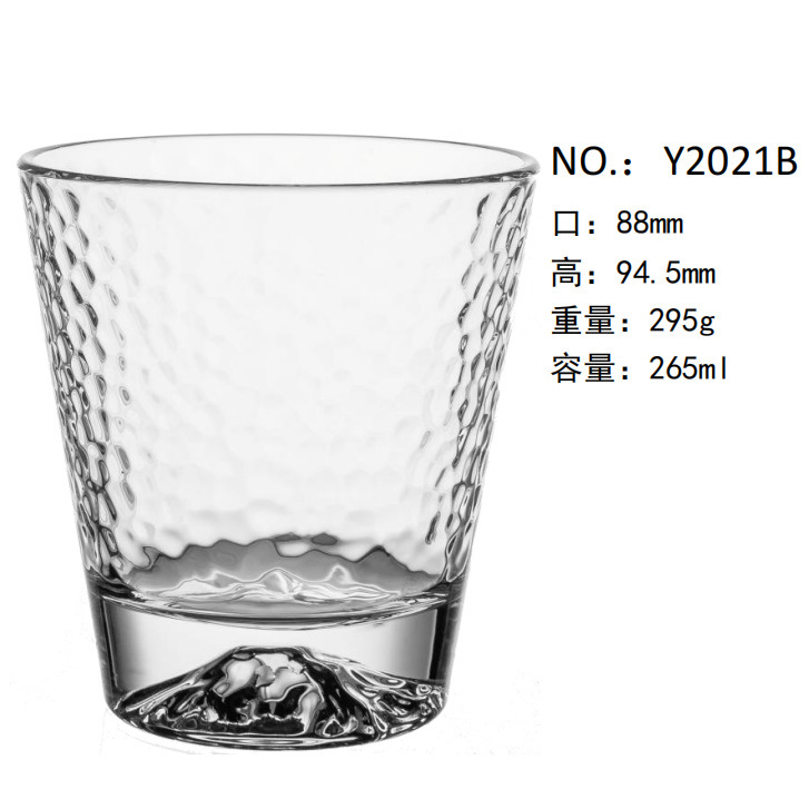 Directo de fábrica creativa tallada copa de vino clásica Copa bebida taza de cerveza engrosada logotipo impreso al por mayor