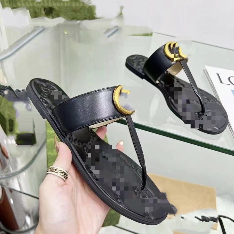 2025 Summer New Easiest for Match Flat Women's Shoes Flip-On Women's T-Shaped Open-Toe Slippers Casual Outerwear Travel Sand