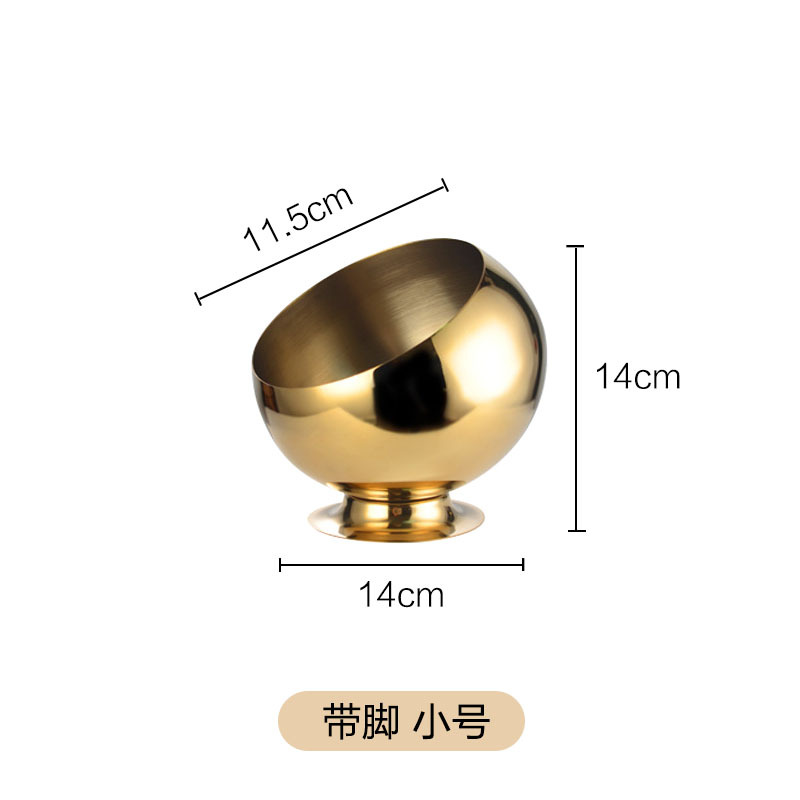 Con pies - trompeta de 14 cm de oro