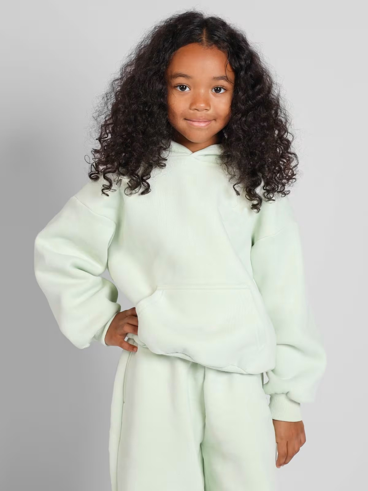 Completo due pezzi bambino con cappuccio stile europeo dopamine_voghion.com