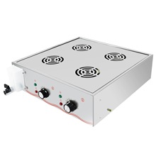 铭尚洋无磁不锈钢四孔广域温控蒸包厨具 缺水报警防干烧蒸包机