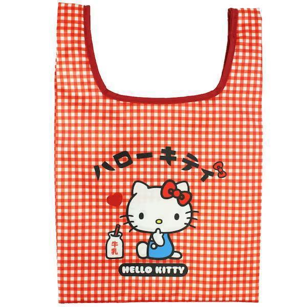 Kt red plaid shopping bag