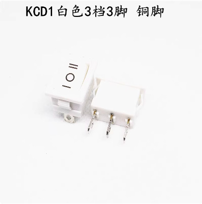船型KCD1-101の赤い2足の銅の足の反り板の浄水器の電子は部品の電源のボタンの形のスイッチを量ります。|undefined