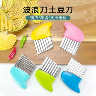 工厂现货定制换包装定做logo波浪刀狼牙刀不锈钢土豆切插泡包装