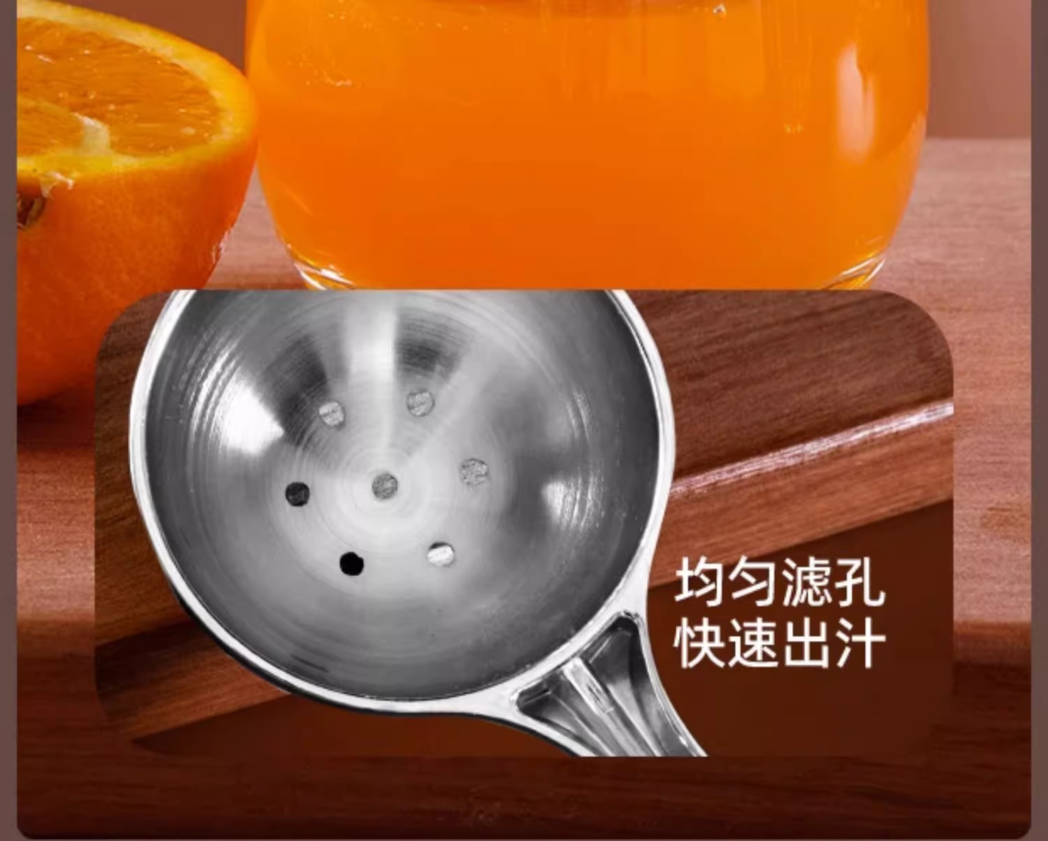 Stainless Steel Lemon Pomegranate Juicer Manual Citrus Squeezer Clip Press 2 Pack in use