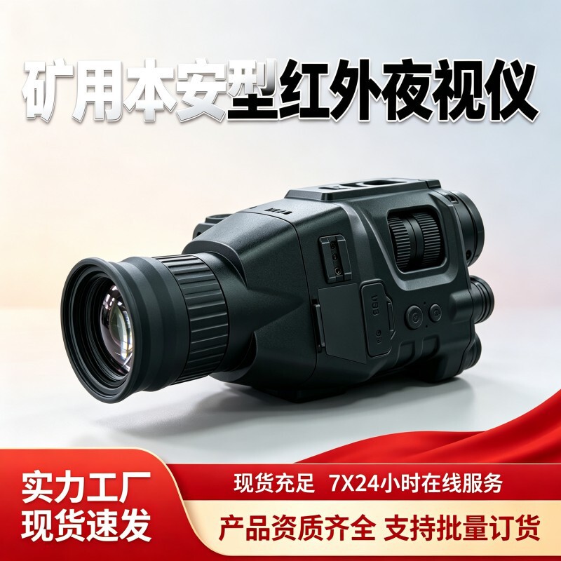Mining infrared night vision device, coal mine rescue handheld observation camera equipment, portable intrinsically safe explosion-proof night vision device