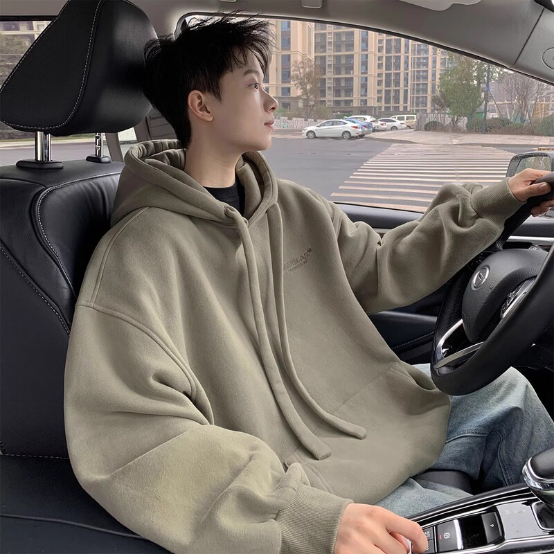 Plus Size Hoodie Men's Trendy 2025 New Spring Fall Heavyweight Loose Casual Top for Big and Tall Sizes Plus Size Hoodie Men's Trendy 2025 New Spring Fall Heavyweight Loose Casual Top for Big and Tall Sizes