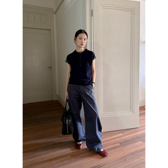 木兰 老钱风高级感休闲裤2025十三行秋季新款高腰显瘦长裤女57901
