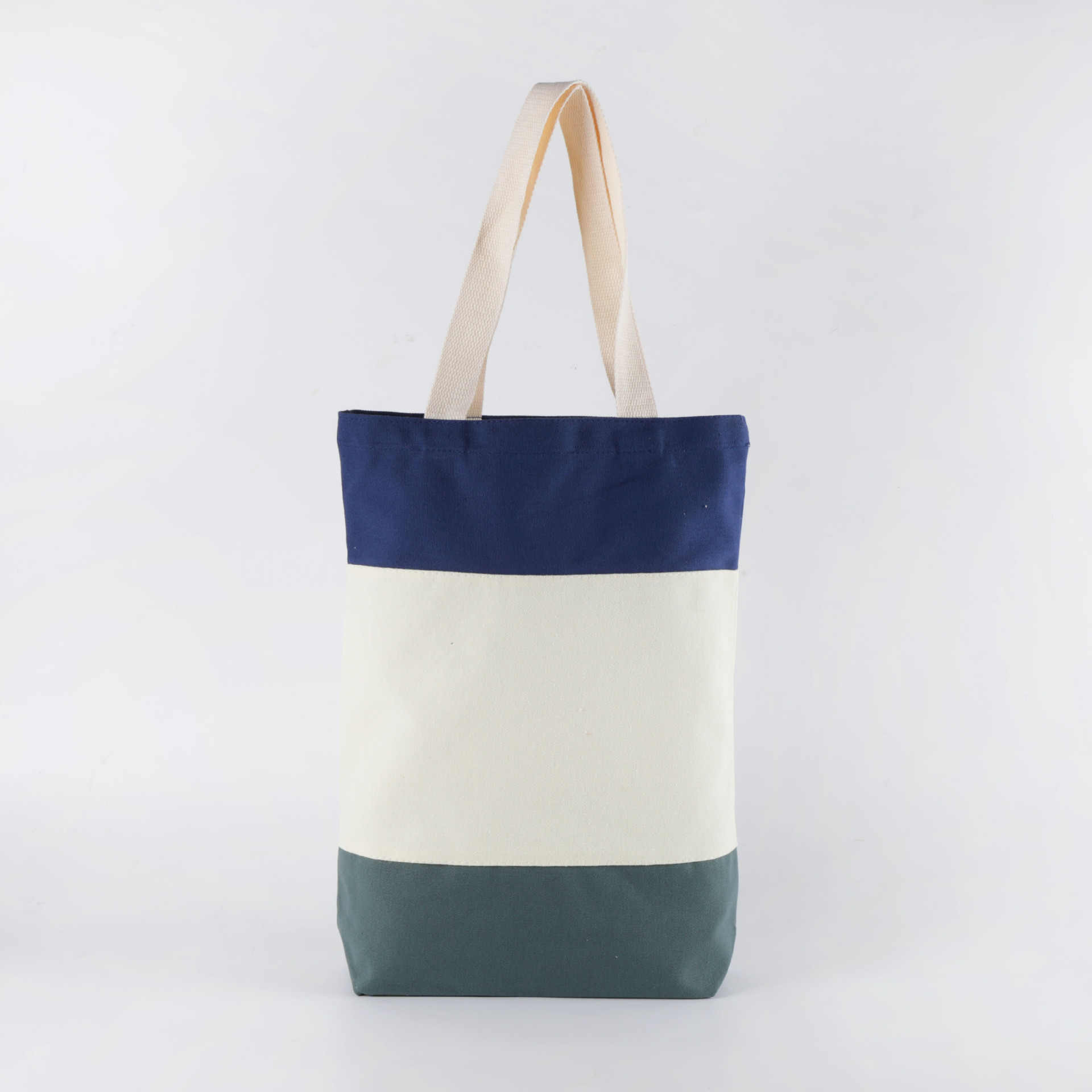 Fabricantes al por mayor bolsas de lona de algodón multicolor de costura de color estudiantes de moda de hombro bolsas de lona de mano bolsas de compras