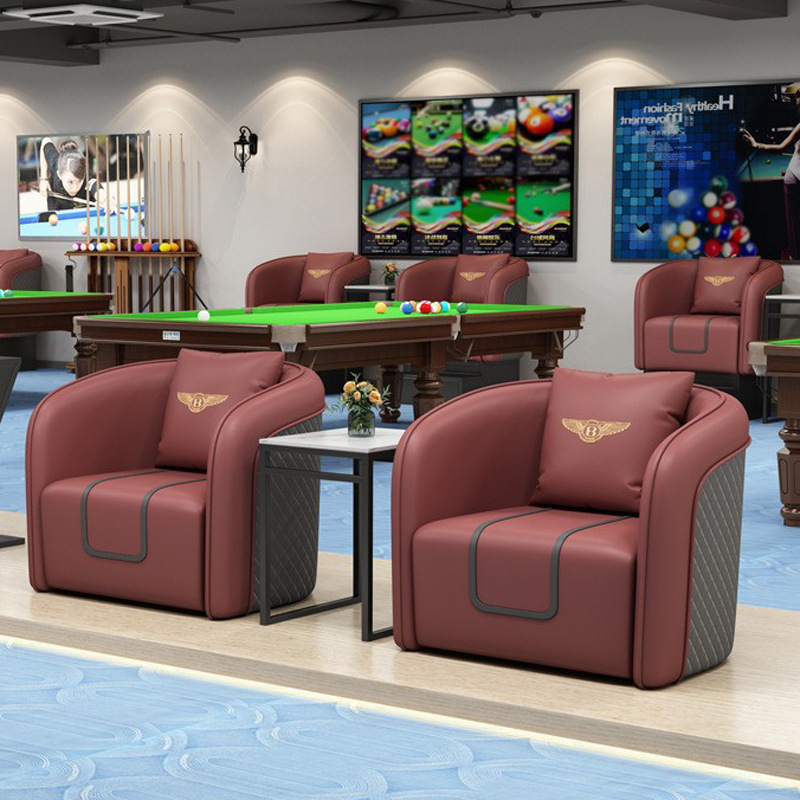 Sala de billar sala de descanso silla de observación de pelota sala de billar especial sofá de observación de pelota de alta gama club de billar ocio sofá de observación de pelota