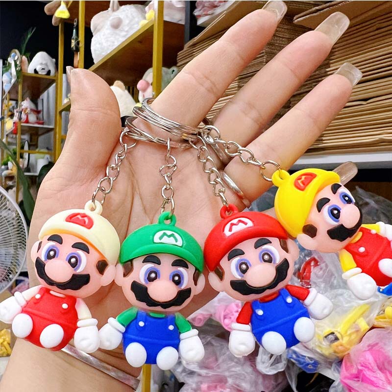 Cross-Border Anime Mario Brothers Pendant Cartoon Game Figurine Car Keychain Claw Machine Blind Box Keychain Cross-Border Anime Mario Brothers Pendant Cartoon Game Figurine Car Keychain Claw Machine Blind Box Keychain
