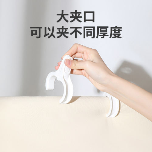 Large Strong Windproof Clothesline Sheet Clips, Heavy-duty Sliding Plastic Clips for Bed Sheets, Large Non-slip Clothes Pins for Fixed Blanket Hanging