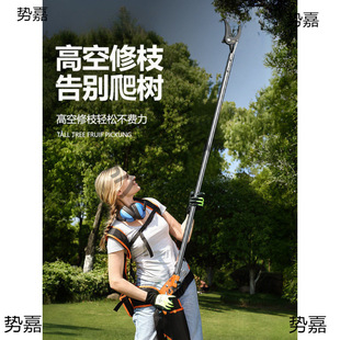 High-Branch Pruning Shears for Pruning Trees, Specialized Scissors with Long Telescopic Pole for High-Branch Pruning of Fruit Trees