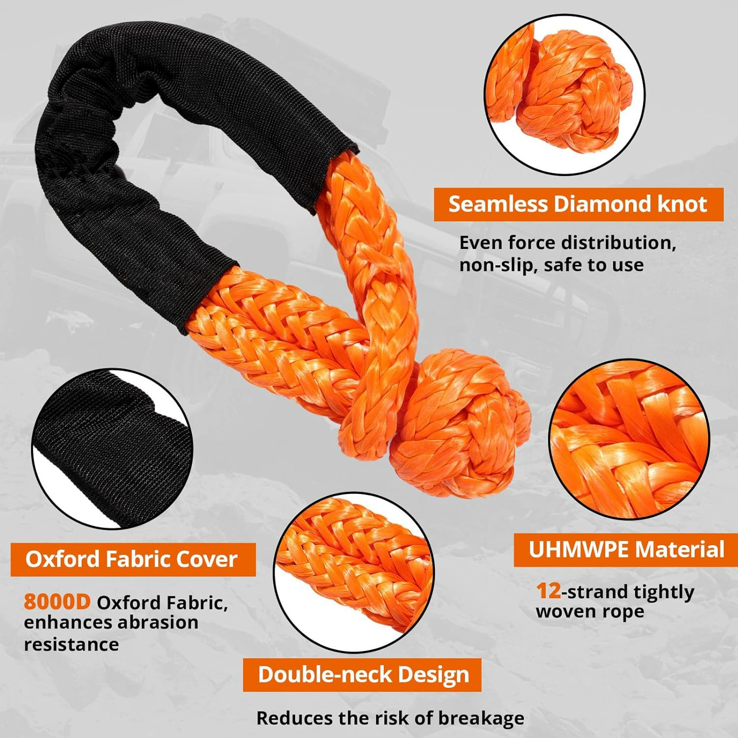 Трансграничный специализирован на нейлоновых тяговых канатах на открытом воздухе